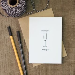 champagne celebration card by heidi nicole