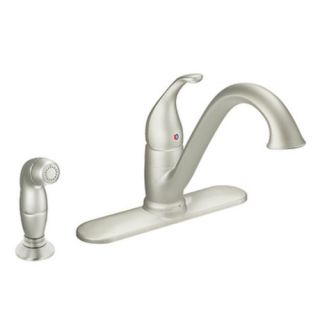 Camerist One Handle Centerset Low Arc Kitchen Faucet with Side Spray