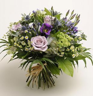 luxury country garden lilac bouquet by the flower studio