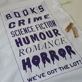 book lover tea towel by mr.ps