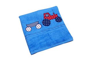 personalised blue swimming towel by jolly fine