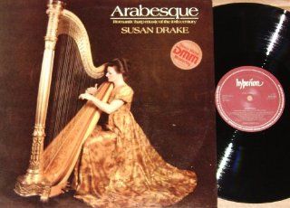 SUSAN DRAKE   Arabesque; Romantic Harp Music Of The 19th Century UK Import Vinyl LP Music