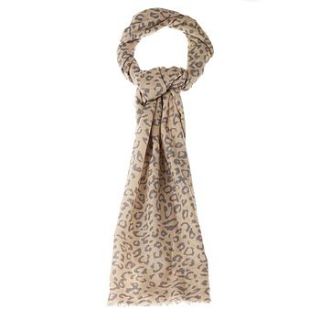 leopard print pashmina by somerville scarves