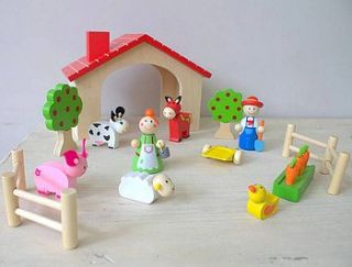 wooden farm set by little ella james