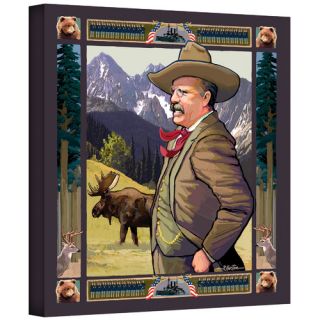 Art Wall Teddy Roosevelt by Rick Kersten Painting Print Canvas