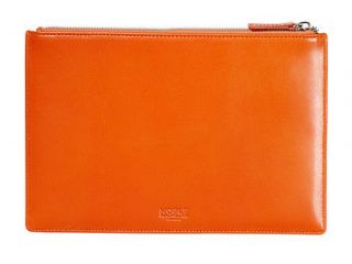 personalised leather pouch by noble macmillan