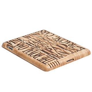 personalised wooden cover for ipad by sophia victoria joy