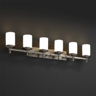 Justice Design Group Deco Limoges 6 Light Bath Vanity Light