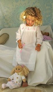 girl's fairy embroidered nightdress by little ella james