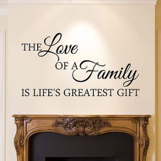 family quote wall sticker by wall decals uk by gem designs