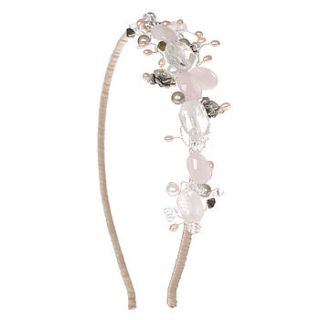 new rose side tiara small by yarwood white