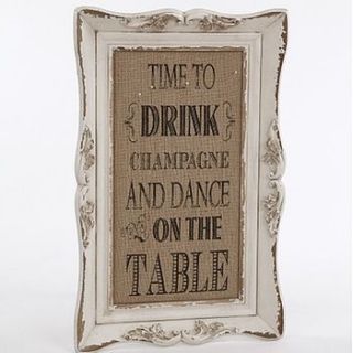 'time to drink champagne' pin board by hope and willow