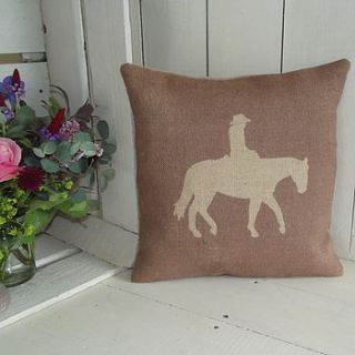 ' cowboy ' cushion by rustic country crafts