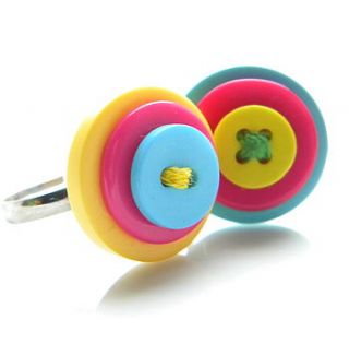 bright as a button ring by sugar plum handmade gifts