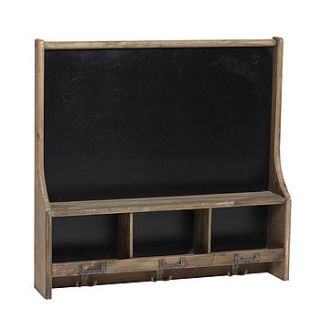 extra large blackboard with shelf and hooks by horsfall & wright