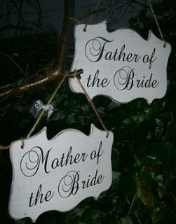 personalised vintage wedding favour sign by maggi wood art signs