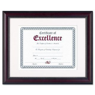 Prestige Document Frame, Matted w/Certificate, Rosewood/Black, 11 x 14'' 