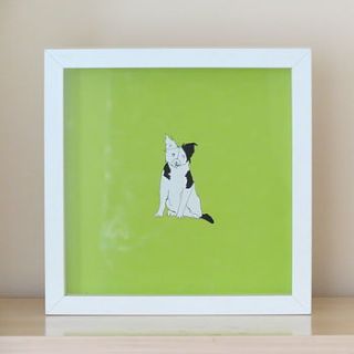 border collie print by hannah mcgee