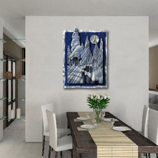All My Walls Moonlit Forest Contemporary Wall Art   31.5 x 23