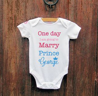 going to marry 'prince george' bodysuit by precious little plum