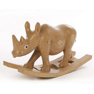 wooden rocking rhino by james harvey furniture