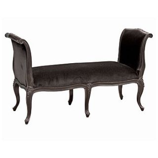 black velvet chaise bench by out there interiors