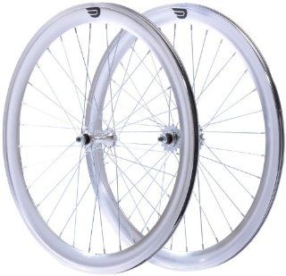 Pure Fix Cycles 50mm Wheelset, Silver  Bike Wheels  Sports & Outdoors