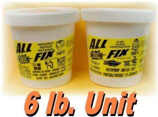 All Fix Epoxy Putty 6 Pound Unit   2 Quart Set   Underwater Epoxy   All Fix By Cir Cut Corporation   The All Purpose Epoxy Repair Material   Home   Arts & Crafts   Jewelry   1001 Uses 
