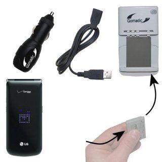 LG Exalt VN360 compatible Battery Charger Kit   Contains multiple charging options, including AC Wall, DC Car and USB Port  Handheld And Pda Power Cables  Camera & Photo