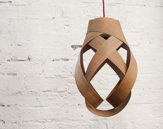 random wood pendant lampshade by randomlights