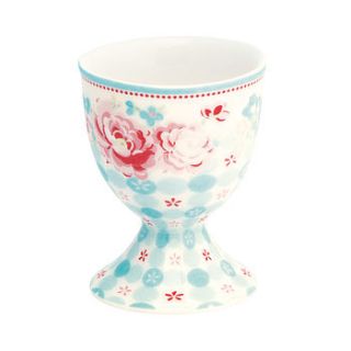 handfinished summer floral egg cup by the country cottage shop