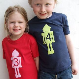 personalised age t shirt by littlechook personalised childrens clothing