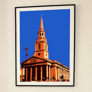 'st martin in the fields london' print by fara berry designs