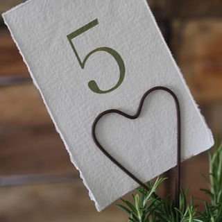 heart table card holder by the wedding of my dreams