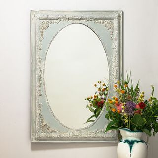 dutch oval french hand painted ornate mirror by hand crafted mirrors