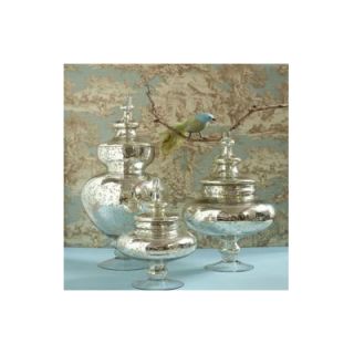 Twos Company 3 Piece Pentimento™ Vintage Covered Decorative Urn Set
