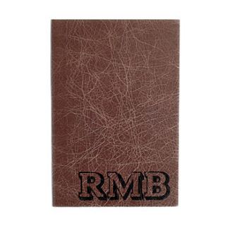 personalised varsity leather notebook by hope house press