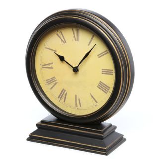 Infinity Instruments Distressed Round Table Clock