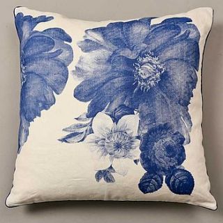 blue flower cushion by holly's house