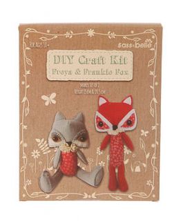 freya and frankie fox craft kit by little ella james