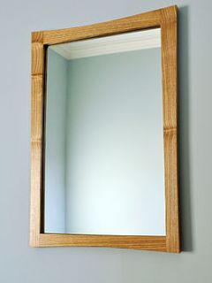 wooden scoop mirror by john whitfield bespoke furniture