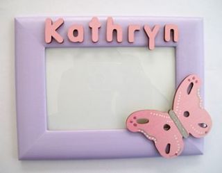 personalised 3d photo frame butterfly by dream scene children's gifts