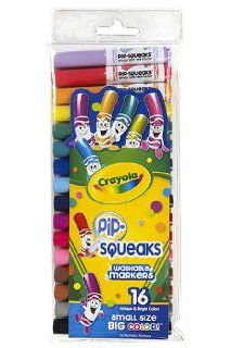 13 Pack CRAYOLA LLC FORMERLY BINNEY & SMITH PIP SQUEAKS MARKERS 16 CT SHORT 