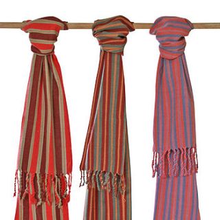 natural dye handwoven cotton suma scarf by jalabil