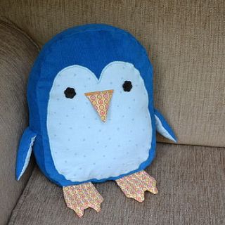 decorative penguin cushion by coral candy