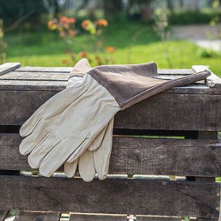 gents gardening gauntlet gloves by liberty bee