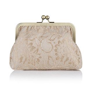 camellia lace clutch bag by rachel simpson