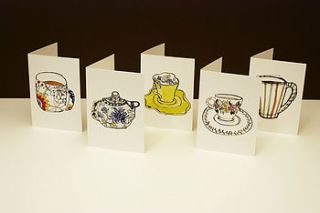 tea cup greeting cards by bellevue tea