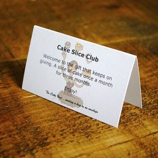 cake slice club by the cake nest