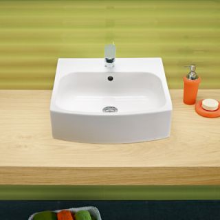Bissonnet Universal Club Porcelain Bathroom Sink with Overflow   03040